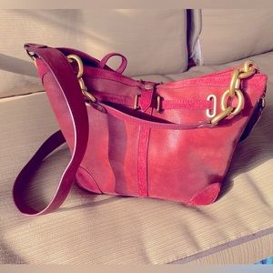 Temporary price drop! Jerome Dreyfuss suede maroon crossbody or shoulder purse